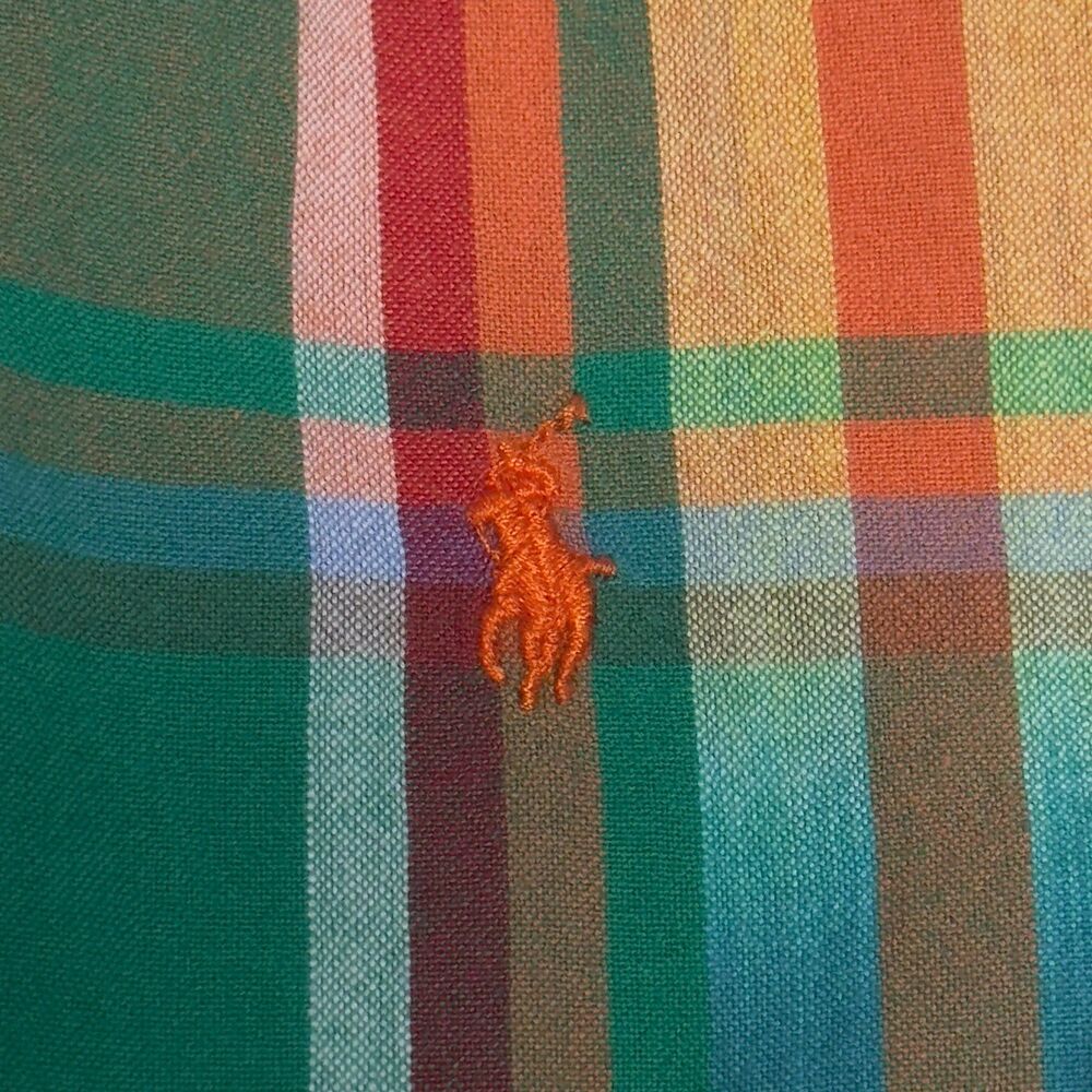 Polo Ralph Lauren Plaid Cotton Madras Long Sleeve Button Down Shirt Boys Size 3T - Picture 5 of 7